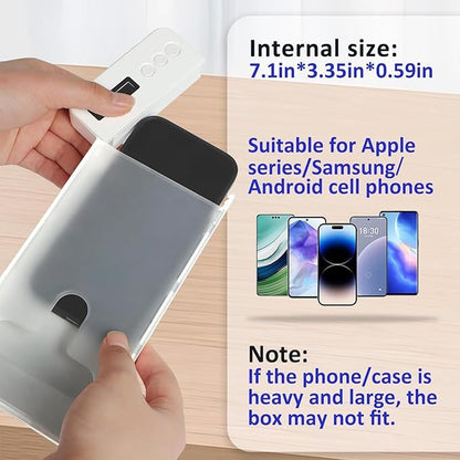 Cell Phone Timed Lock Box, PC ABS Self-Control Case withTimer, Timed Electronic Lock Box, Smart Device Locker for Study, Focus, Productivity