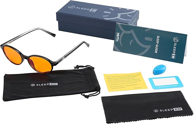100% Blue Light Blocking Glasses - Better Sleep Anti Eye Strain Protection - Computer Gaming Women Men