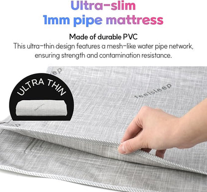 HuBDIC Feelsleep Electric Water Cooling and Heating Mattress Topper, Smart App Controlled Bed Temperature System 65–115°F, Cool Sleep Pad for Hot Sleepers & Night Sweats, 57" x 76" (Queen Size)
