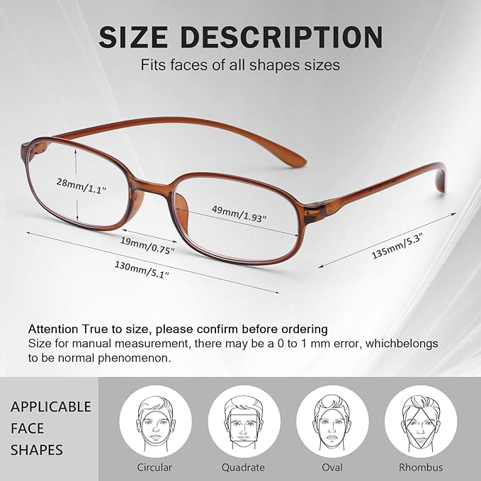 AQWANO 2 Pack Blue Light Blocking Computer Reading Glasses UV Protection Flexible TR90 Frame Lightweight Readers Glasses for Women Men +2.75