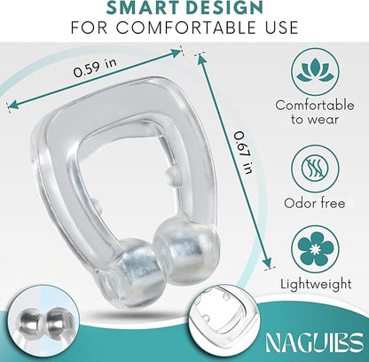Valentines Day Gift Premium 8 Pack Anti Snoring Devices Snore Stopper Magnet Silicone Nose Clips Efective Snoring Solution Support Breathing Enhance Sleep Experience for Quieter Sleep aid