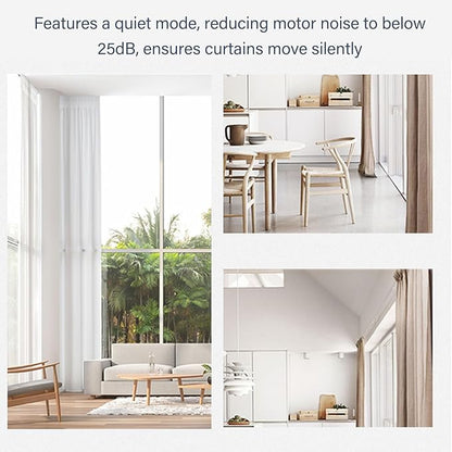 Smart Automatic Curtain Opener, Electric Curtain Opener with Remote Control, Automatic Curtain Robot Device for Bedroom Living Room Office Baby Room