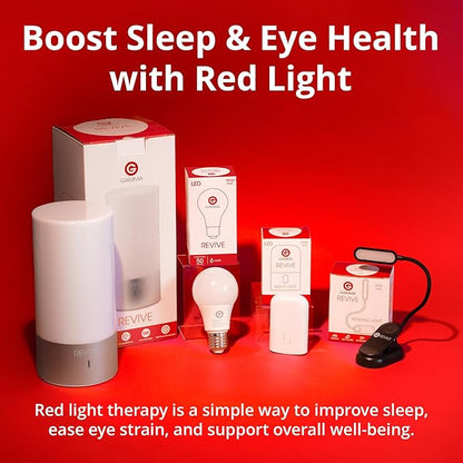 Revive - 670nm Red Lamp by Gamma - Sleep Light - Melatonin Promoting Natural Sleep Aid, Bedroom & Nursery Nightlight