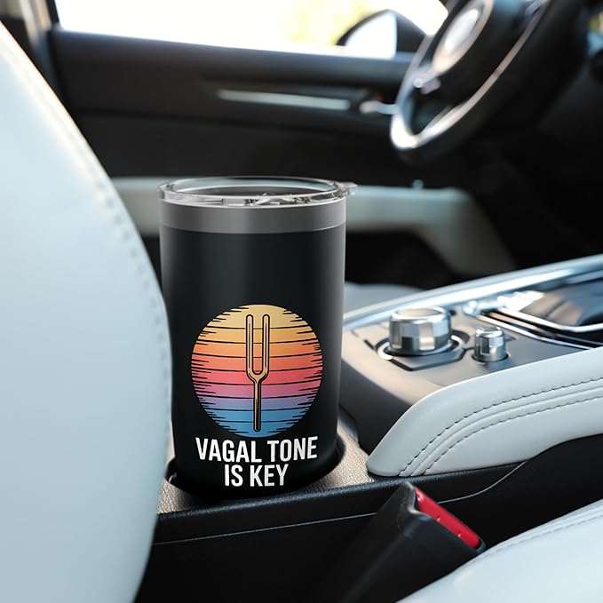 Relaxation Breathing Stress Vagus Nerve Stimulation Anatomy Stainless Steel Insulated Tumbler