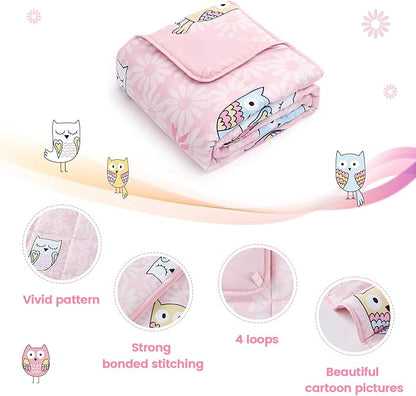 Topcee Weighted Blanket (5 lbs, 36" x 48") Cooling Throw Heavy Blanket for Sleeping Apply to 40-60 lbs, Soft Thick Breathable Blanket with Glass Bead, Easy Care