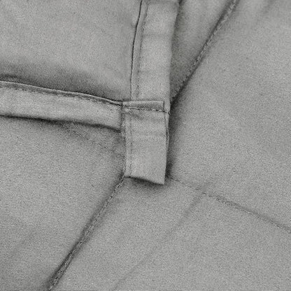 Gray Weighted Blanket King Size 86.6 x 94.5 Inches, Heavy Cotton Polyester with Glass Beads for Adults, Anxiety Relief and Deep Sleep, Hypoallergenic Breathable Bedding