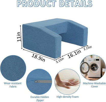 Lap Pillow Desk - Gaming Pillows for Lap,Machine Washable Reading&Book Pillows and Machine Washable Desk Pillow for Napping, Work & Sofa Couch Use