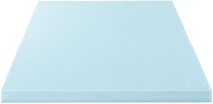 Best Price Mattress 4 Inch Ventilated Memory Foam Mattress Topper, Cooling Gel Infusion, CertiPUR-US Certified, Dorm Essentials, Short Queen