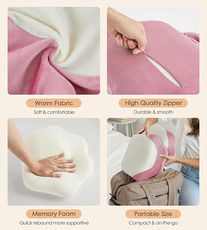 Pregnancy Pillows for Sleeping, Memory Foam Maternity Pillow Support for Back Belly HIPS, Adjustable Travel Wedge Pillow for Pregnant Women, Side Sleeping Pregnant Pillows with Velvet Cover