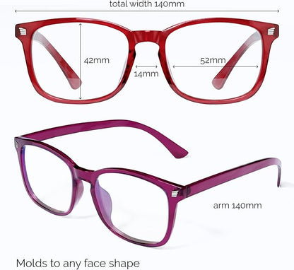 livho High Tech Blue Light Glasses - Advanced Blue Light Blocking Computer Glasses - Screen Fatigue & UV Protection