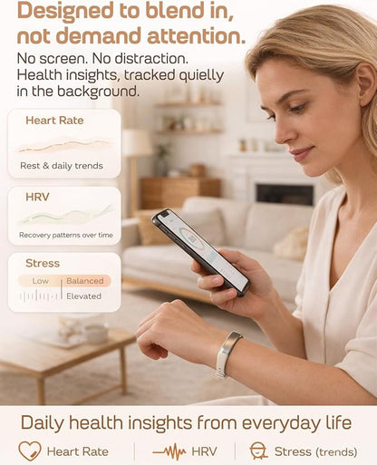 FITVII Ultra Slim Fitness Tracker Wristband, Health and Fitness Wearable with 24/7 Heart Rate, Blood Pressure and HRV Sleep Monitor, Subscription Free Activity Tracker for Android & iPhone