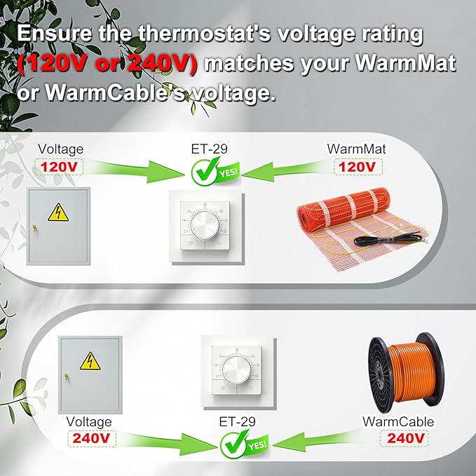 HEATIT ET-29 Thermostat,White