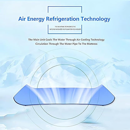 Cooling Water Mattress Pad – Single/Double Size Water-Cooled Bed Cooler System with Ice Pad for Hot Sleepers, Night Sweats & Summer Relief – Ideal for Home, Dorm, Apartment, Hostel,Double