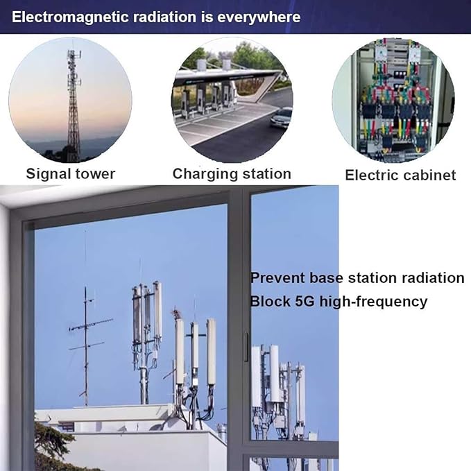 Round Anti Radiation Net Shield Bed Canopy, 100% Silver Fiber EMF Shielding Net Canopy, Blocks Radiation/EMF/WiFi/5G & Other RF Attenuation 10MHz-10GHz 35-60dB