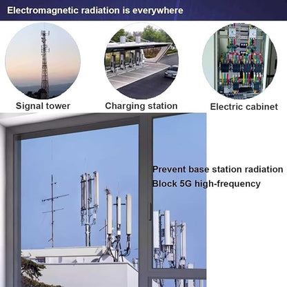 Round Anti Radiation Net Shield Bed Canopy, 100% Silver Fiber EMF Shielding Net Canopy, Blocks Radiation/EMF/WiFi/5G & Other RF Attenuation 10MHz-10GHz 35-60dB