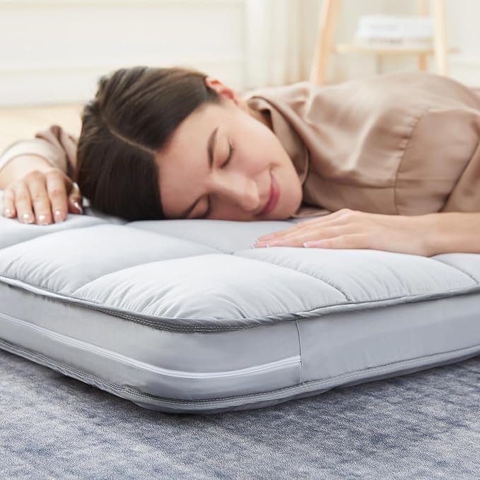 4Inch Cot Mattress Topper,Small Single Gel Infused Memory Foam,Machine Washable Pillow Top Cover,Roll Up Floors Mat,Portable Folding Sleep Pad(72 X 24“)