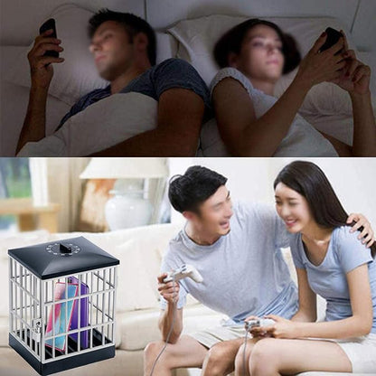 ruixin Mobile Phone Jail - Smart Phone With Timing, Cell Phone Jail, Phone Lock Box, Phone Jail, Timed Lock Box, Used In Classrooms, Homes, Meeting Rooms, Offices (15CMX13CMX23CM)