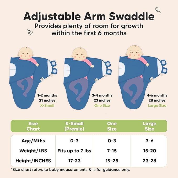 3-Pack Organic Baby Swaddle Sleep Sacks - Swaddles for Newborns, Infant 0-3 Months, Baby Girls, Boys, Soft & Snug Newborn Sleep Sack, Nursery Swaddling Blankets (Valiant, OS)