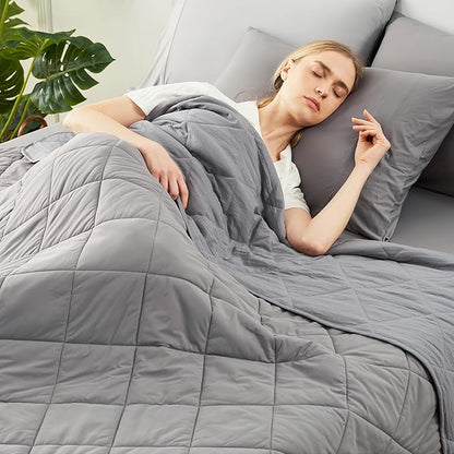 Cozy Bliss Cooling Blanket for Hot Sleepers Twin Size, Q-Max 0.45 Cooling Comfort Throw, Cold Blankets for Night Sweats Sleeping, Ultra-Cool Lightweight Breathable Summer Blanket for Bed, Grey