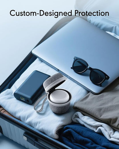 Flowtune Portable Sound Machine with Travel Case, 18 Soothing Sleep Sounds, Memory Function, 6H Timer Gift