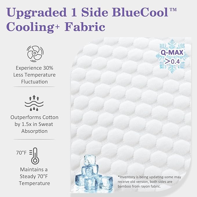 HOMELAB Adjustable Shredded Memory Foam Pillows King Size, Cooling Bed Pillows for Sleeping with Removable Cover, 2 Packs Medium Pillows for Side Stomach & Back Sleepers, 20"x34"