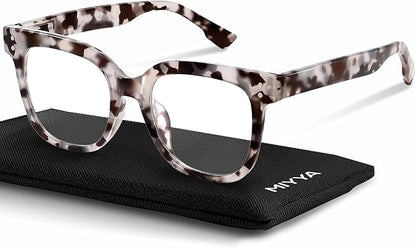 miyya Blue Light Glasses for Women & Men – Oversized UV & Blue Light Blocker Chunky Frames, Stylish Eyewear Accessories
