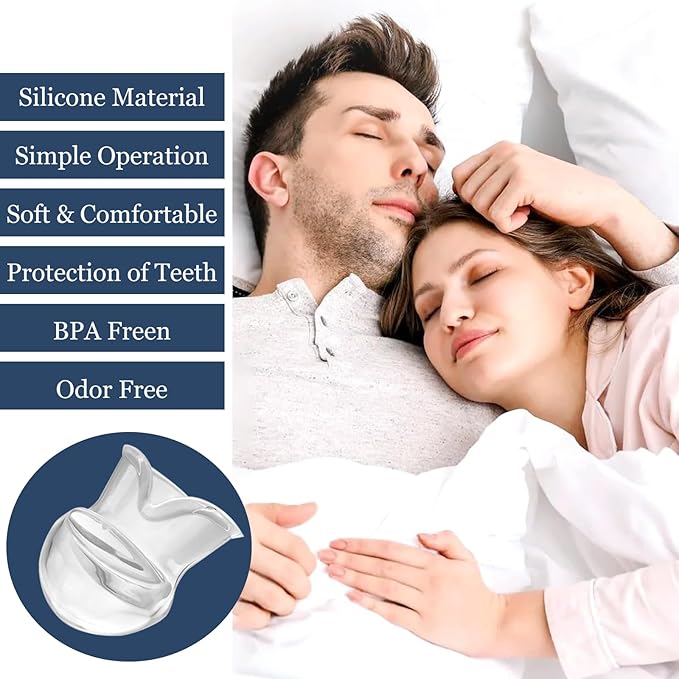 Snoring Solution - Anti-Snore Device, Reusable Snore Solution Stopper for Men/Women - MF22