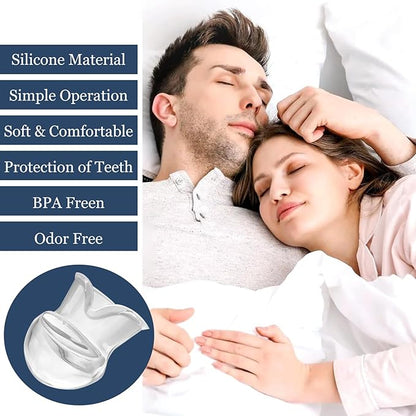 Snoring Solution - Anti-Snore Device, Reusable Snore Solution Stopper for Men/Women - MF22