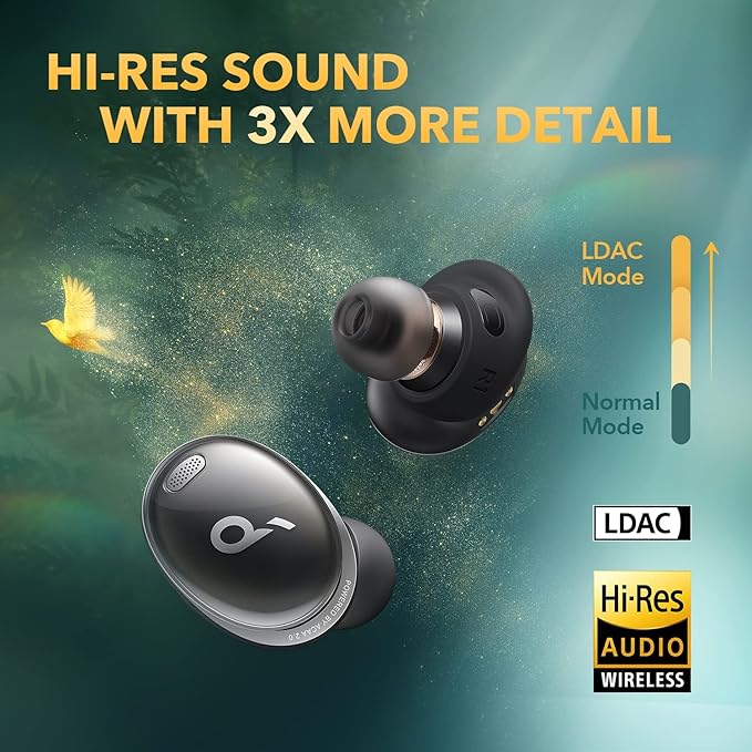 Soundcore by Anker Liberty 3 Pro True Wireless Noise Cancelling Earbuds - Black (Renewed)