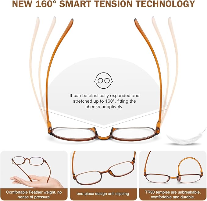 AQWANO 2 Pack Blue Light Blocking Computer Reading Glasses UV Protection Flexible TR90 Frame Lightweight Readers Glasses for Women Men +3.0