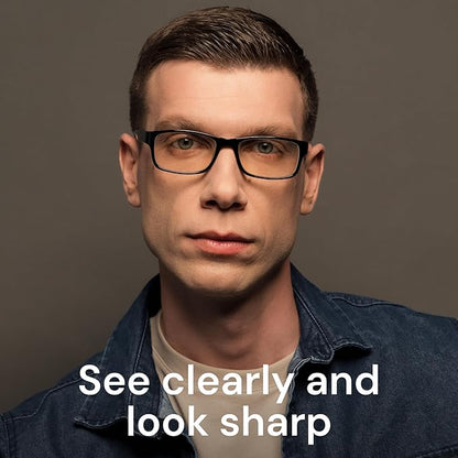 Gaoye Reading Glasses - Blue-Light Filter, UV Protection - Readers with Rectangle Frames
