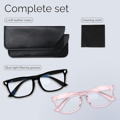 livho High Tech Blue Light Glasses - Advanced Blue Light Blocking Computer Glasses - Screen Fatigue & UV Protection
