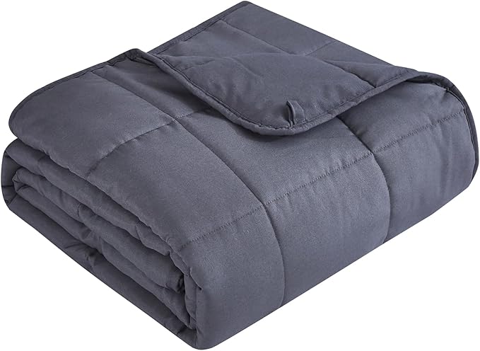 Topcee Weighted Blanket for Adults (25 lbs, 60" x 80") Queen Size Soft Cooling Heavy Blanket Sleeping, Apply to 240-260 lbs Body, Thick Breathable Blanket with Glass Bead, Easy Care