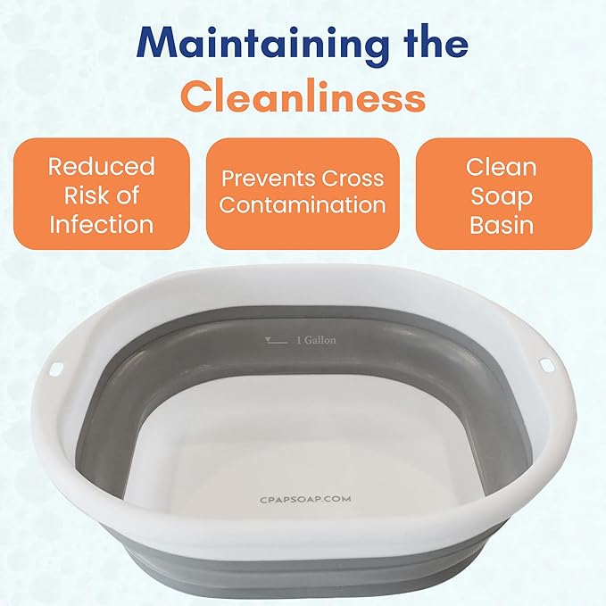 Wash Basin - Dedicated Washing Basin for Device Hoses and Accessories, Offers Complete Cleaning Control, Prevents Cross Contamination, Easy to Use