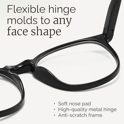 IBOANN Blue Light Glasses for Woman/Men, Fashion Blue Light Glasses Men, Fake Glasses Help Reduce Screen Fatigue
