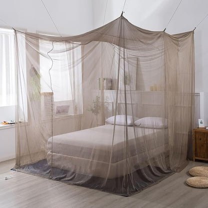 100% Silver Fiber EMF Shielding Bed Canopy,Blocks Radiation/EMF/WiFi/5G Other RF Attenuation 10MHz-10GHz 35-60dB,Mosquitoes Net Bed Canopy(120x200x185cm)