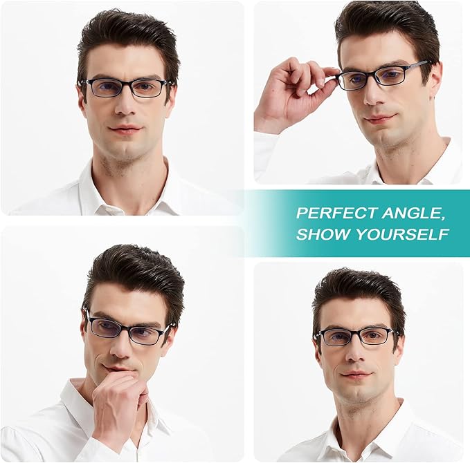 EYEURL Reading Glasses for Women, 2 Pack Blue Light Blocking Readers Lightweight Filter UV Ray/Glare Anti Eyestrain 3.75