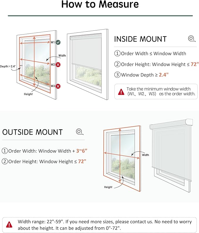 Yoolax Motorized Blinds with Remote, Blackout Smart Blinds for Windows Motorized Roller Shades, Automatic Window Blinds Directly Compatible with Alexa Electric Blinds (Jacquard White, 24" W x 72" H)