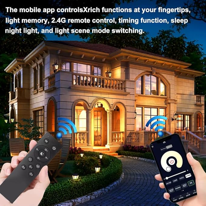 RGBCW LED Bulb with a 2.4GHz Remote Control, A60 12W 1000lm Color Changing Smart Light Bulb for Lamp, Bderoom, Mood Soothing,100W Equivalent,Dimmable 1% to 100% 3000-6500K,2 Bulb & Remote