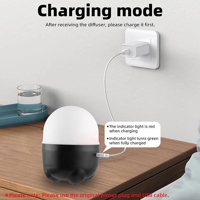 150ML Cordless Essential Oil Diffuser, Built-in 6000mAH Rechargeable Battery, 7 Hours Run Time, 7 Colors LED Light, Portable Aromatherapy Diffuser for Home, Outdoor, Travel