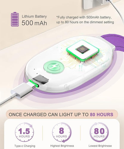 Rechargeable Clip-On Reading Light, 4 Color Temperature Modes, Stepless Brightness Adjustment, Eye-Caring, Perfect for Bedtime Reading