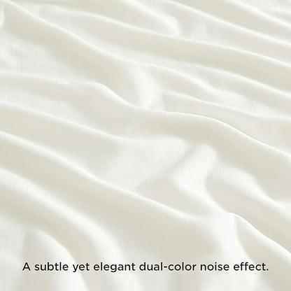 Bedsure Off White Cooling Blanket for Hot Sleepers - Summer Cold Throw Blanket for Bed, Arc-Chill Lightweight Summer Bedding, Cool Thin Ice Cold Cooled Throws with Rayon Derived from Bamboo, 50x70