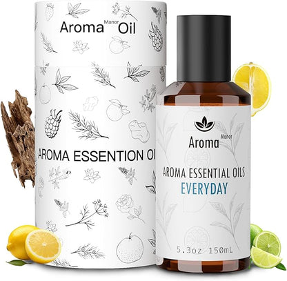 Hotel Scent Diffuser - Everyday Essential Oils for Scent Diffuser - Lemon, Lime,Citron, Guaiac Wood, Tea Leaves - Home Luxury Scents Aroma Fragrance for Home, Office
