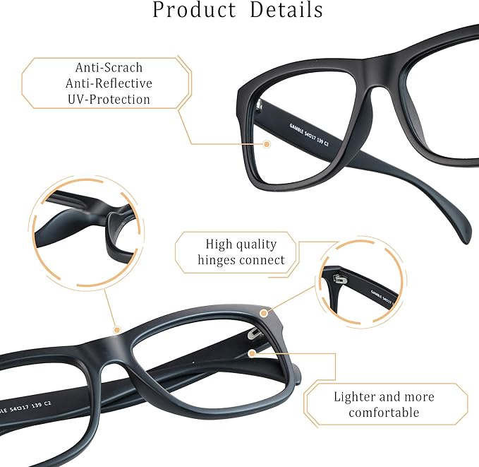 LifeArt Blue Light Blocking Glasses Anti Eyestrain Computer Reading Glasses Gaming GlassesTV Glasses Women and Men Anti Glare