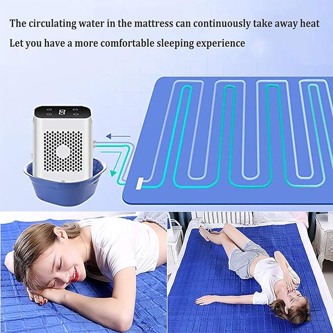 Mattress Cooler Bed Cooling Mattress Pad, Water-Cooled Mattress System with Air Conditioning, Mattress Evaporative Cooling Toppe (Size : 0.7X1.6M)