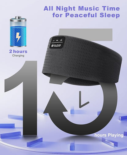 LOVE EYE Sleep Headphones Wireless Headband Headphones Bluetooth 5.4 for Side Sleeper Bluetooth Headband Earphones for Sports for tech Gadgets Gifts