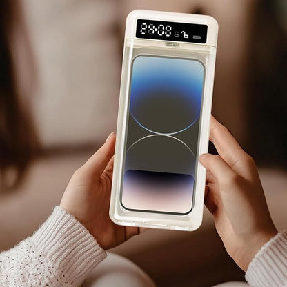 Phone Lock Box - 24 Hour Timed Lock Safe, Transparent Lid Addiction Control, Portable Electronic Organizer | Digital Detox Timer Box