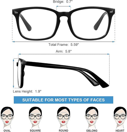 Okany Blue Light Blocking Glasses for Women Men Fashion Computer Screen Gaming TV Phones Anti Eyestrain & UV Glare Glasses