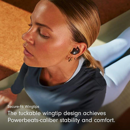 Beats - Powerbeats Fit - Wireless Noise-Cancelling Workout Earbuds with Ultimate Secure Fit with USB-C Charging Cable (1.5m) - Jet Black