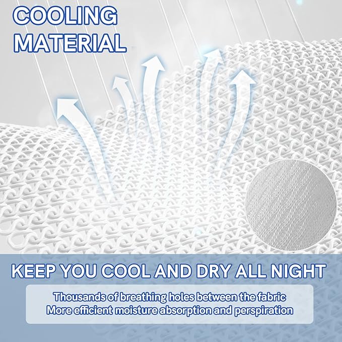 YnM Cooling Weighted Blanket, Handmade Chunky Yarn Knitted Design, Temperature Regulating and Breathable, Machine Washable Throw for Sleep or Home Decor (White, 50x60 Inch, 10lbs)